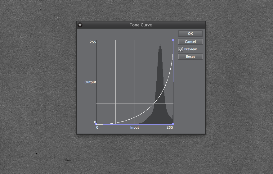 Tone curve  for paper